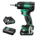 ショッピングフルコース HiKOKI(ハイコーキ) 10.8V 静音インパクトドライバ フルセット(バッテリー2個) アグレッシブグリーン WHP12DA(2LS) 1台