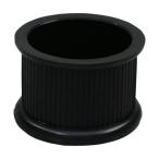 光 イス脚キャップ バラ 黒 . BE-0-312 1点