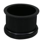 光 イス脚キャップ バラ 丸 黒 36mm BE-0-362 1点