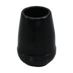 光 イス脚キャップ バラ 丸 黒 12.7mm BE-8-122 1点