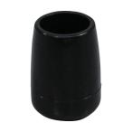 光 イス脚キャップ バラ 丸 黒 15mm BE-8-152 1点