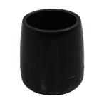 光 イス脚キャップ バラ 丸 黒 24mm BE-8-242 1点