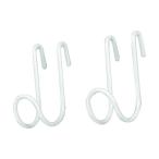 光 インテリアメッシュパネル用 フックA 白 DHT08