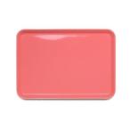 橋本達之助工芸 お盆 電子レンジ対応・すべり止め ピノ トレー 角 ピンク