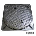 ※法人専用品※法山本店 鋳鉄製マンホール（普及型・乗用車荷重）蓋・枠セット品 黒色 MK-6-600