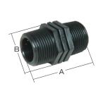  скала мыс завод полимер (PP) производства трубы соединительная муфта шестиугольник ниппель 49NIP50P 1 пункт 