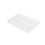 岩崎工業 カトラリー収納ケース 整理トレー240 ホワイト K-1693 W