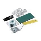 イチネンアクセス ファミリーツール プラスチック製 両面ハトメパンチセット クリア 12mm 51552 30組