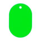 オープン工業 番号札小無地緑（２５枚入） 緑 46 x 31 x 2 mm BF-41-GN