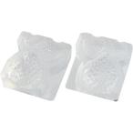 亀島商店 亀島商店 レジンクラフト用 ソフトモールド リアルいちご両面 3.5×4.5×D2.5cm KAM-REJ-490 1個