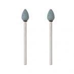 プロクソン 軸付き砥石GC（卵）2本 形状:卵型φ6.5mm×10mmシャフト径:φ2.35mm 26778 2本