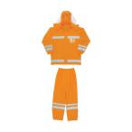 カジメイク 視認性レディースレインスーツ オレンジ S 3830-25-S 1個