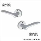 川口技研 Jレバー丸座空錠 塗装ニッケル BS50MM JL-20-1M-TN 1