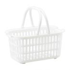 レック ミニバスケット ホワイト 幅28×奥行18×高さ15cm BB-234 1個