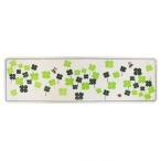 ルックス クローバー 洗えるキッチンマット グリーン 45×120×厚み0.5cm