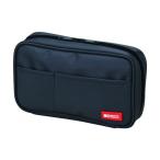 LIHIT LAB. ペンケース(ブックタイプ) 黒 200×50×120mm A7551-24