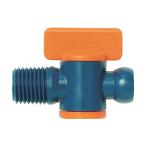  блокировка дерево фирма 1/4~NPT мужской винт клапан(лампа) голубой / orange ×10ke29452 10 шт 