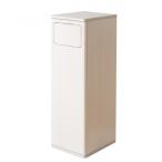Empro(エンプロー) 木製プッシュダストボックス ホワイト W25×D30×H80cm DB-800
