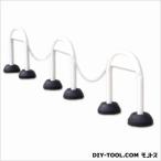 ミツギロン 組み立て式車止め アーチスタンド ホワイト 1本組