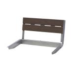 mizusima промышленность подножка bench . доска установка комплект сиденье доска : Brown * сиденье доска основа : черный * ножек : серебряный 2450120 1 шт. 