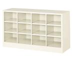 ※法人専用品※三島精器 オープンシューズボックス 4列3段(12人用) セミホワイト BS-12NW4SN