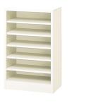 ※法人専用品※三島精器 スリッパボックス 1列6段(12人用) セミホワイト BEM-120HN