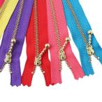 日本紐釦貿易(Nippon Chuko) Y.K.K 玉付きファスナー ゴールド コーラルレッド 長さ30mm×幅2.5mm×高さ0.5mm 3G30-820 10袋