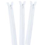 日本紐釦貿易(Nippon Chuko) Y.K.K ビスロンオープンファスナー 白 40cm 3VS40-501 1袋