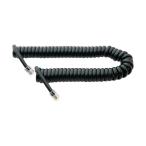 ナカバヤシ 受話器用カールコード 0.3m クロス DC-J403/BK 1本
