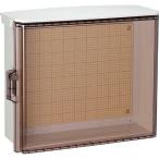 日東工業 キー付耐候プラボックス透明扉(屋根)付汎用タイプ ホワイトグレー 長さ:35cm高さ:30cm幅:16cm OPK16-353CA