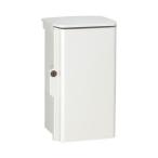 日東工業 キー付耐候プラボックス(屋根付)汎用タイプ ホワイトグレー 長さ:40cm高さ:60cm幅:20cm OPK20-46A