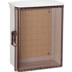 日東工業 キー付耐候プラボックス透明扉(屋根)付汎用タイプ ホワイトグレー 長さ:40cm高さ:60cm幅:20cm OPK20-46CA