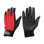 おたふく手袋 PU-WAVE レッド L K-18