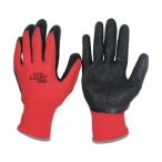 おたふく手袋 13G天然ゴム背抜き手袋 レッド LL A-371 1点