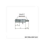  хвост мыс завод DG для . пара Rod (10mm) XJ-410