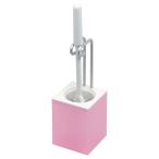 オーエ トイレ掃除用品 アルモア トイレケース ブラシ付き ミストピンク