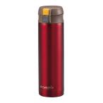 パール金属 カフェマグ ステンレスワンタッチマグ 450ml レッド 70×80×225mm H-7565 1個