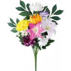 ポピー 仏花ブッシュユリ(2P) MIX 全長36cm・幅28cm FP -0811