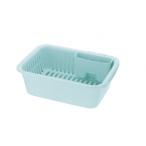 リッチェル シェリー 水切りセット ミントブルー 幅40×奥行29×高さ14cm 1個