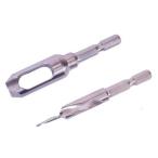 スターエム 皿取錐&埋木錐セット(普通鋼 S55Cメッキ仕上げ) 3x8x8mm 58S-S3080