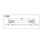 スエカゲツール Ｐｒｏ−Ａｕｔｏダブルフレックスロックギアレンチ１０Ｘ１２ｍｍ DFL1012 1