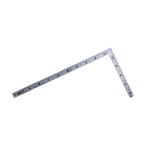 シンワ測定 曲尺平ぴた裏面30cm併用目盛(さしがね) シルバー 1尺 10048