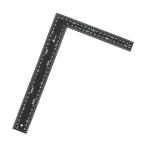 シンワ測定 フラットスコヤ黒地白目盛 300×200mm 62359