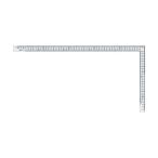 シンワ測定 シンワ曲尺＿厚手広巾５０ｃｍ表裏同目８段目盛 ホワイト 11161