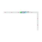 シンワ測定 曲尺 平ぴた ホワイト 表裏同目 11172