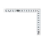 シンワ測定 曲尺平ぴた ホワイト 15×11cm 表裏同目 11189 1本