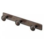 シロクマ 三連キノコフック ダークブラウン CW-2 1個