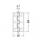 シロクマ ロング丁番 ニッケル 64 BF-3 50枚