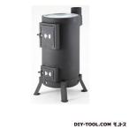 ショッピングos1 ※法人専用品※サンカ 丸型薪ストーブ ブラック w380×D510×H900 OS-0675 1台