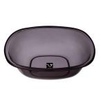 アンティクリスタル 洗面器 角 グレー 89×308×308mm  浴用品